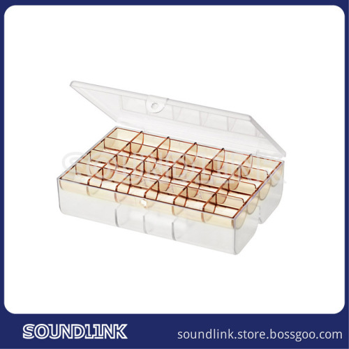 Hot new products for 2015 double deck compartmental plastic storage box